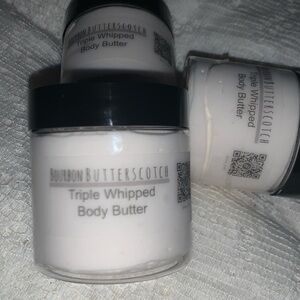 4oz Bourbon Butterscotch Triple Whipped Body Butter Hand Made Small Batches